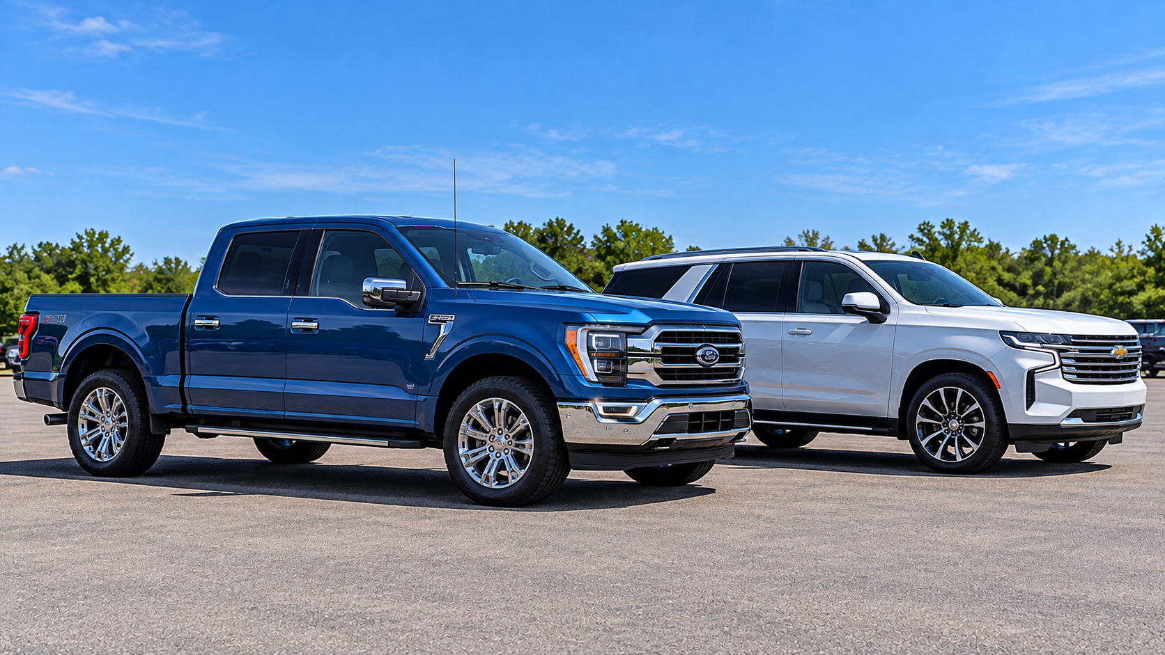 Pickup truck and SUV representing MATA Trucks and SUVs